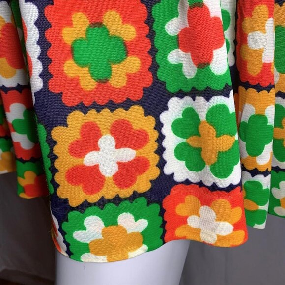 VINTAGE Leslie graphic patchwork dress - Picture 4 of 7